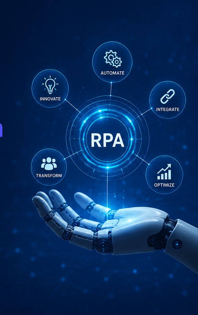 RPA intelligent automation and robotic process automation visual